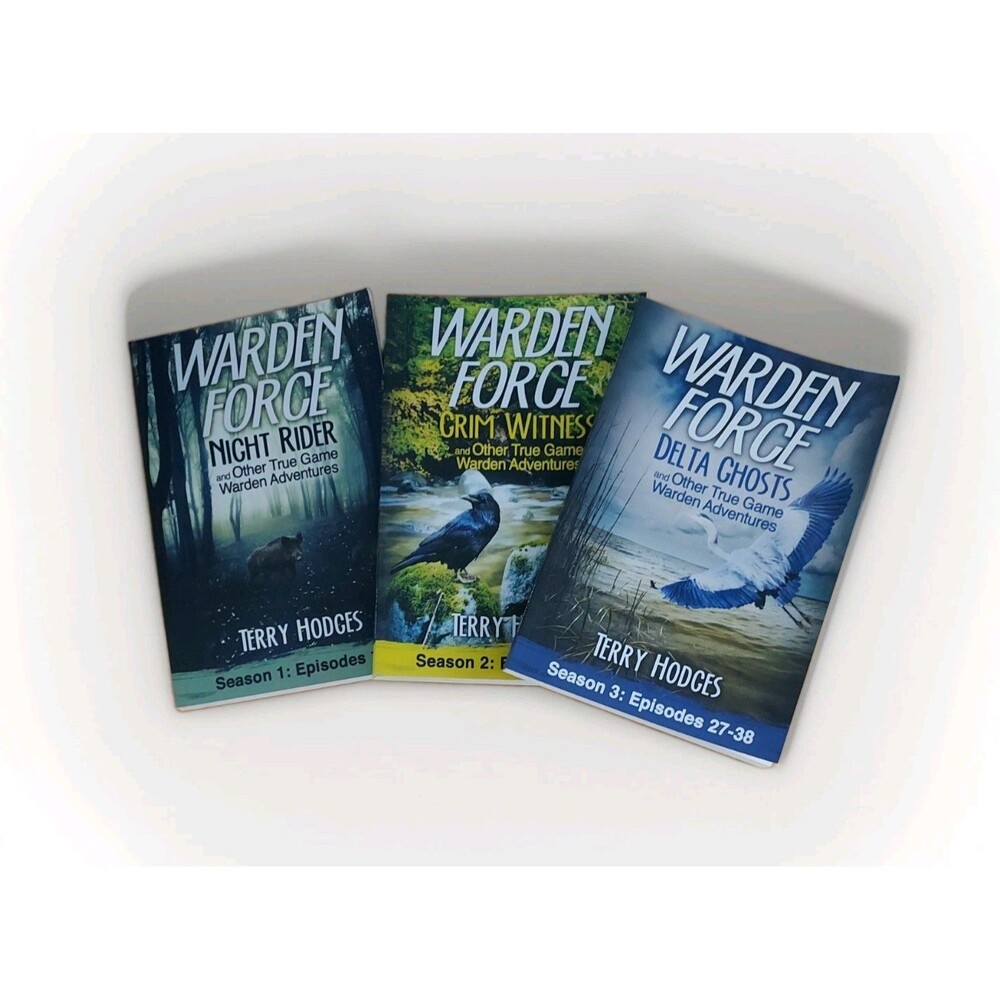 Warden Force: Night Rider, Grim Witness & Delta Ghosts Paperback Books (3)